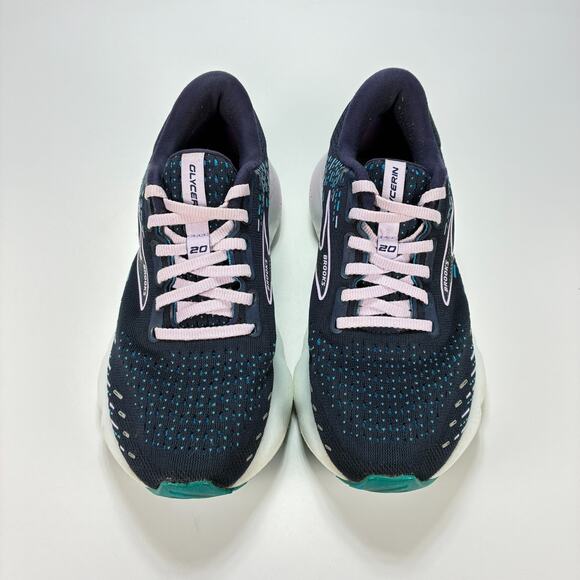 Brooks Glycerin 20 Dark Blue Running Shoes Lace Up 1203691B499 Women’s Size 7.5 - Picture 3 of 10